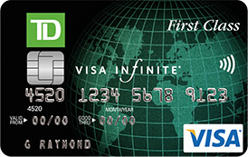 first class travel td credit card