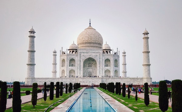 India's Taj Mahal is a typical destination for Canadians 